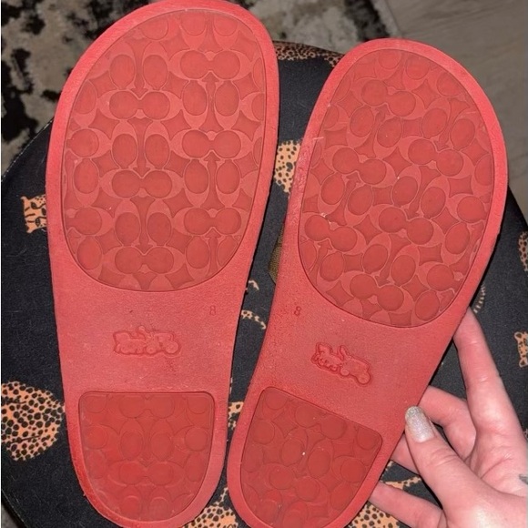 Coach Woman’s Strawberry Slides.  Size 8.  Great condition. - Picture 2 of 5